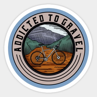 Addicted to Gravel Color Logo (2020) Sticker